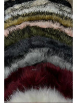 Ten-Color Removable Snap Fur Collar
