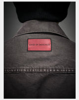 Washed Grey Boxy Denim Jacket
