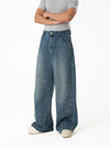 Men's Rhinestone Wide Leg Jeans
