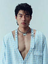 Plaid Strap Shirt