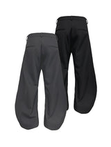 Two-Tone Wide Leg Machete Pants