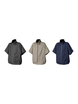 Vintage Safari Patchwork Short Sleeve Shirt