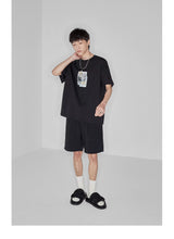 Plaid Multi-Pocket Elastic Waist Shorts