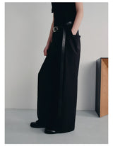 Straight Leg Side Pocket Dress Trousers