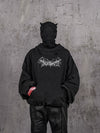 Distressed Printed Hellbound Wing Hoodie