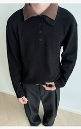 Reversible Two-in-One Stand Collar Sweater Coat
