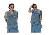 Wild West Washed Denim Vest