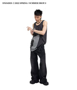 Men's Punk Cotton Sleeveless Vest