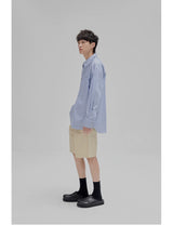 Striped Paneled Pocket Shirt