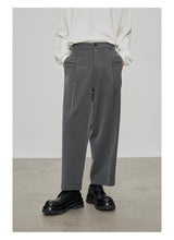Casual Cropped Elastic Waist Pants