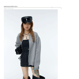 Rivet-Trimmed Two-Tone Cardigans