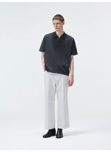 Short Sleeve Wool Silk Knit Top
