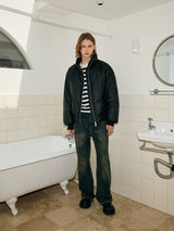 Cleanfit Washed Yellow Slim Flared Jeans
