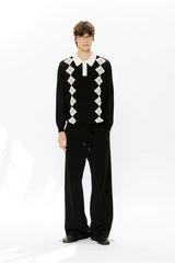 Men’s 100% Lyocell Diamond Knit Polo