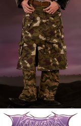 Cute Unisex Military Double-layer Dinosaur Skort
