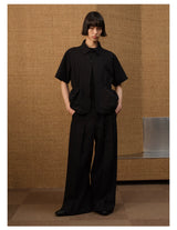 No Waistband Wide Leg TR Trousers