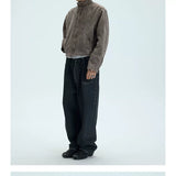 Washed Fleece Plaid Lined Jacket