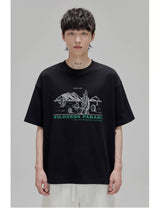 Illustrated Print Crew Neck Tee