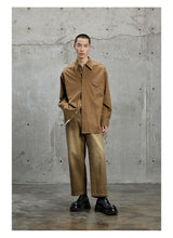 Triangle Pocket Shirt with Hidden Placket