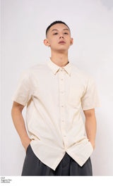 Men's Loose Retro Striped Button Shirt