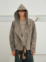 Men's Vintage Asymmetric Fleece Jacket