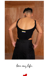 Black Backless Stretchy Shapewear Tank Bodysuits