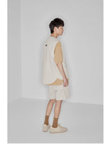 Plaid Multi-Pocket Elastic Waist Shorts