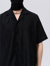 Men's Snake Print Short Sleeve Shirt