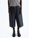 Heavy Vintage Textured Cotton Cargo Shorts