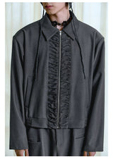 Boxy Fit Court Jacket YKK Zipper