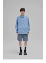 Basic Embroidered Pima Cotton Blend Shirt