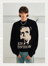 Couple’s Faux Mink Portrait Jacquard Sweaters
