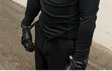 Black Sharkskin Long Sleeve Racing Top