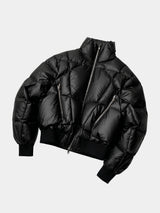 Oversized Zip Collar Puffer Jacket