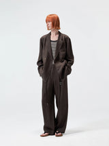 Hemp Linen Notch Lapel Blazer