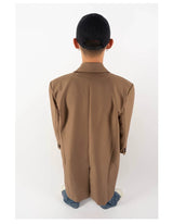 Men's Oversized Two-tone Windproof Trench Coat