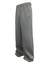 Flared Space Cotton Sweatpants With Pockets