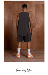 Green Grey Men's Sports Tank Tops