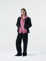 Short Two-Button Merino Wool Blazer