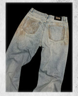 Tawny Distressed Loose Straight Jeans