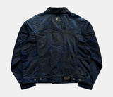 Distressed Ice Blue Ombre Denim Jacket