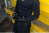 Black Sharkskin Long Sleeve Racing Top