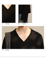 V-Neck Long Sleeve Merino Tencel Sweater