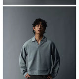 Two Tone Split Collar Polo Tees