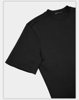 Black Boxy Short Sleeve Modal Tee