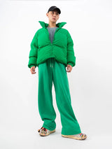 Men's Oversized Green Puffer Jacket