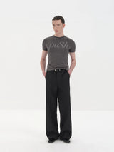 Slim Fit Rhinestone Short Sleeve Tee