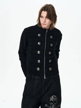 Men's Black Knit Sweater Coat