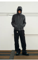 Men's Heated Zip Hooded Fleece Jacket