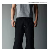 Double Pocket Rhinestone Washed Cargo Pants